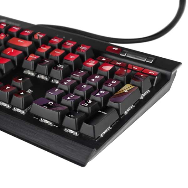 Skin compatible con teclado K95 RGB Platinum Iron Man miniatura 3