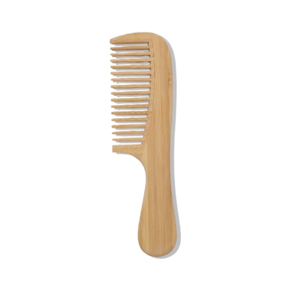 Pente de Madeira Bambu Anti-Estático Cabelo e Barba Profissional(Pente Largo)