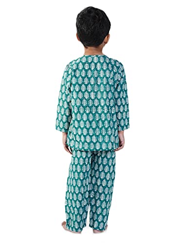 Image of Cotton Night Suit for Boys & Girls | Pajama Sets | Baby Top & Pant | Kids Dress | Printed Night Dress | Sleepwear Suit | P-3