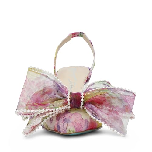 Betsey Johnson Womens SBKELLY Floral Print Slingback Heels2