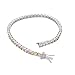 My Daily Styles 925 Sterling Silver Round White Multicolor CZ Classic Tennis Bracelet