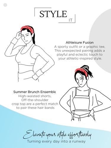 2 Pcs Knot Fabric Headband Set, Stylish Design