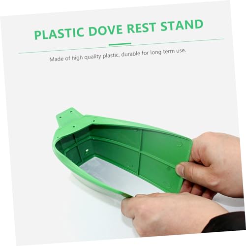 Image of FOMIYES Plastic Pigeon Perch Stand 8.26X3.93X4.33In Durable Bird Rest Rack for Pigeons and Doves Indoor Playground and Skill Development Accessory