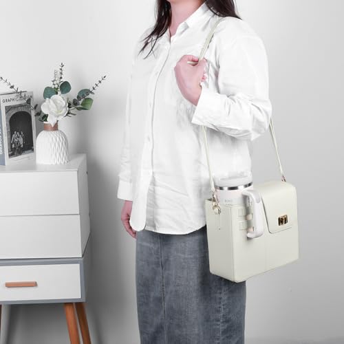 JQWYGB Crossbody Bags for Stanley Cup Purse Crossbody Outdoor Water Bottle Bag Tumbler Purses with Cherry Bag Charms2