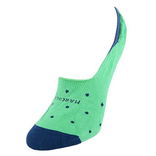 Marcoliani Women's Polka Dot Invisible Touch Liner Sock, Green