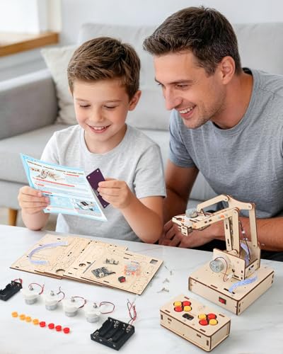 Robot Arm Kits, Robotics for Kids Ages 8-12 14-16 STEM Toys, DIY Science Experiment Engineering Building Circuits Projects, Birthday Gifts for 9 10 11 13 14 15 16+ Year Old Boys Girls Teens Adults - Image 6
