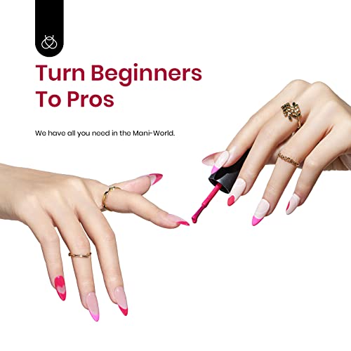 Image of Beetles Pink Gel Nail Polish - Wild Tulips Hot Pink Gel Polish, 15ML /0.51Fl Oz Neon Color, Soak Off UV LED Lamp Nail Art, Long-Lasting Manicure Salon DIY Home