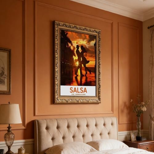 Impression sur toile studio salsa pour habiller un grand mur vide de salon