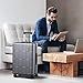 SHOWKOO Luggage Sets 3 Piece Hardside Expandable Lightweight PC Suitcase Sets with Double Spinner Wheels TSA Lock YKK Zipper, Sliver Gray