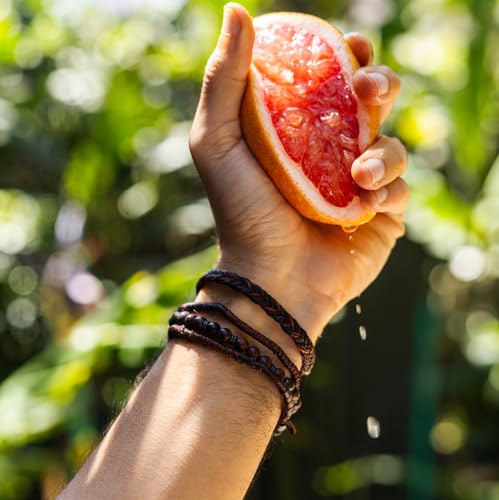 Wakami Handmade Bracelet | Fair Trade Men's Jewelry, Boho Bracelets for Man | Trendy Braided Bracelet Stack | Waterproof3