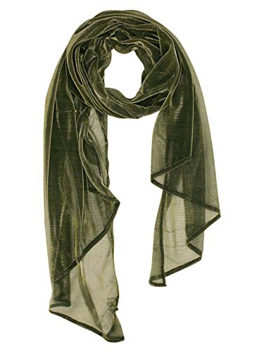 Luxury Divas Metallic Lightweight Mesh Scarf Wrap