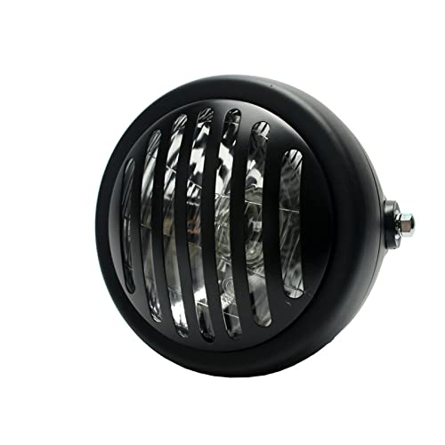 Grille de phare moto 6.5 pouces vintage protégeant l'optique des projections
