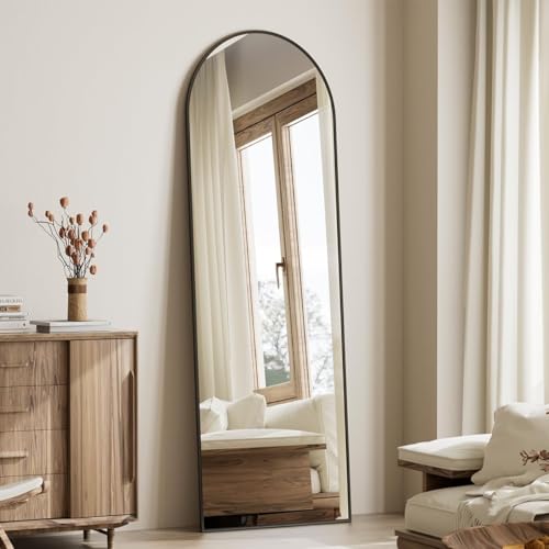 Image of Koonmi 56x21 Arched Full Length Mirror, Floor Mirror with Stand