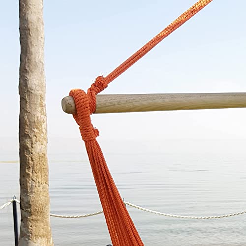 Hammock Sky Xxl Hammock Chair Swing - Perfect For Patio, Porch, Bedroom, Backyard, Indoor & Outdoor - Includes Hanging Hardware + Portable Cup Holder (Peach Echo) #TOP4
