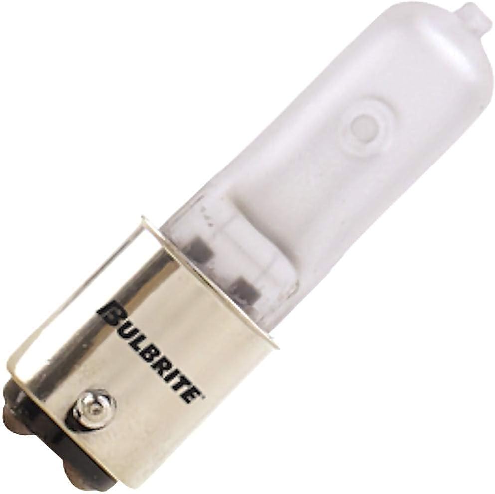 Bulbrite Halogen T4 Q50FR/DC 120-Volt Halogen JD Type DC Base Bulb, Frosted, 50-Watt