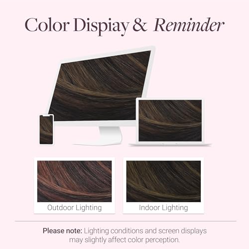 Image of GOO GOO Clip in Hair Extensions Real Human Hair Brown Remy Extensions