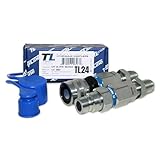 TL24#10 JIC Thread Flat Face Quick Connect Hydraulic Coupler Bulkhead 1/2