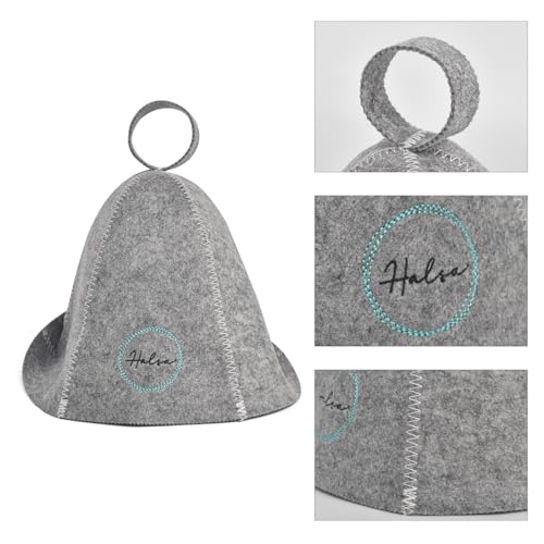 Halsa Sauna Hat 2 Pack - Felt Sauna Hats for Men & Women - Heat Protection for Sauna, Banya, Steam Room - Soft, Durable, Comfortable - Ideal for Hot Room Therapy & Sweat Sessions Multi Color - Thumbnail 7