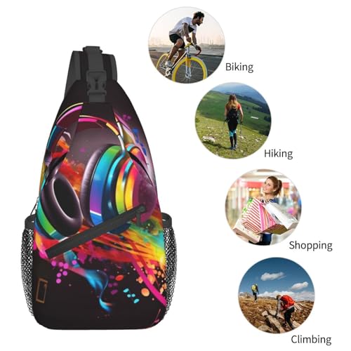 Man's Cross Chest Bag Diagonally Sling Backpack miniatura 6