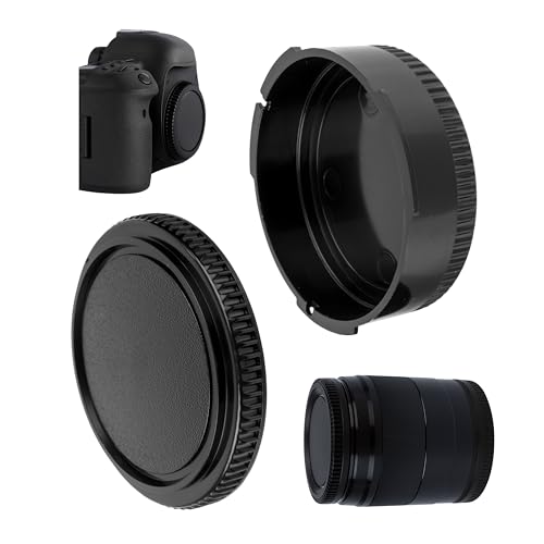 Set para Tapa del Lente con 1 x Carcasa y 1 x Tapa Posterior del Objetivo, Compatible con Canon EOS FD cámara y objectivo, Cubierta Protectora de la cámara, Tapas Protectoras de reemplazo, Cover