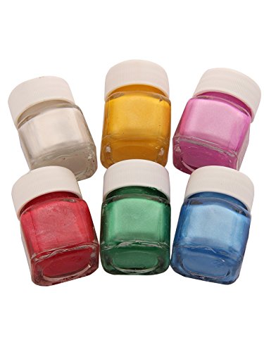 Image of Camel Kokuyo Fabrica Acrylic Pearl Color - 10 ml Each, 6 Shades & Camel Kokuyo Sparkle Color - 5Ml Each, Multi Finish, 6 Shades