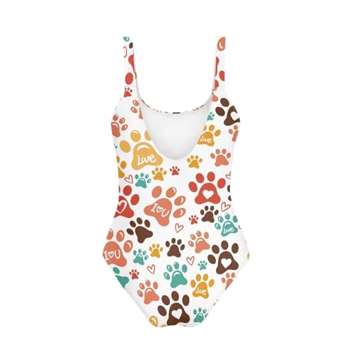 Image of One Piece Bathing Suit for Girl Kids Cute Beach Sport Swimwear U Back Scoop Neck Summer Swimming Pool Beachwear
