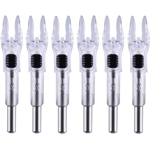 Image of 6PCS X Lighted Nocks for Arrows with .204 .233 .244 .246 Inside Diameter with H, S, GT Bushings High-Visibility LED Arrow Nocks, ON /Off Switch Included
