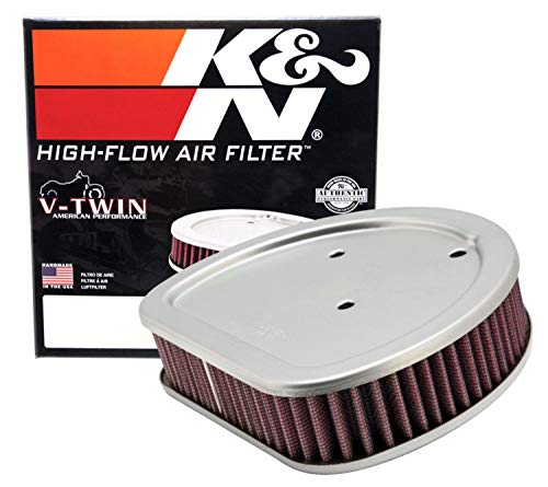 K&N Motorcycle Air Filter: High Flow Performance Air Filter Fits Harley Davidson Softail