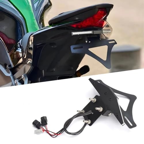 Support plaque immatriculation réglable moto kit d'élimination de bavette - 3
