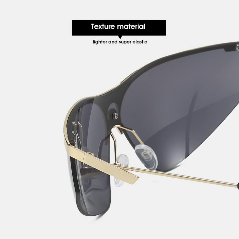 Rimless Half Frame Driving Sunglasses For Women Alloy Uv400 Sun Glasses Men Hip Hop Shades