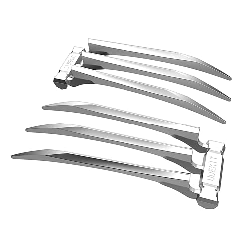 Udekit Deux Griffes de Loup en Métal avec Poignées en Métal, Griffes en Métal Argenté pour Adultes Uniquement, Lot de 2 (Aucun Assemblage Requis)