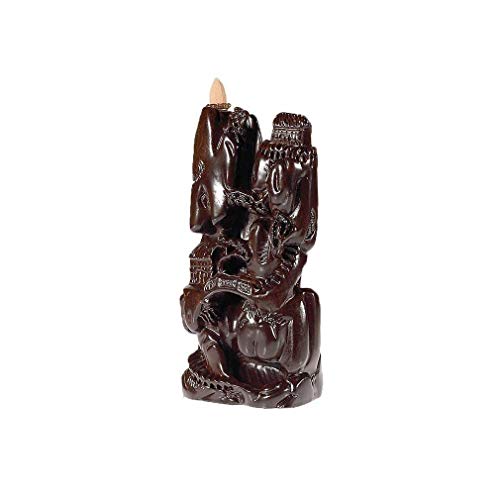 lachineuse Asian Landscapes Incense Fountain, Brown, 28x20x15cm - Image 4