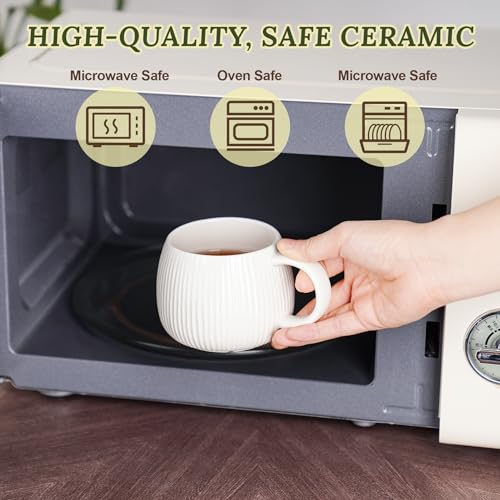 Taza de cerámica con tapa en forma de hongo 12oz miniatura 5