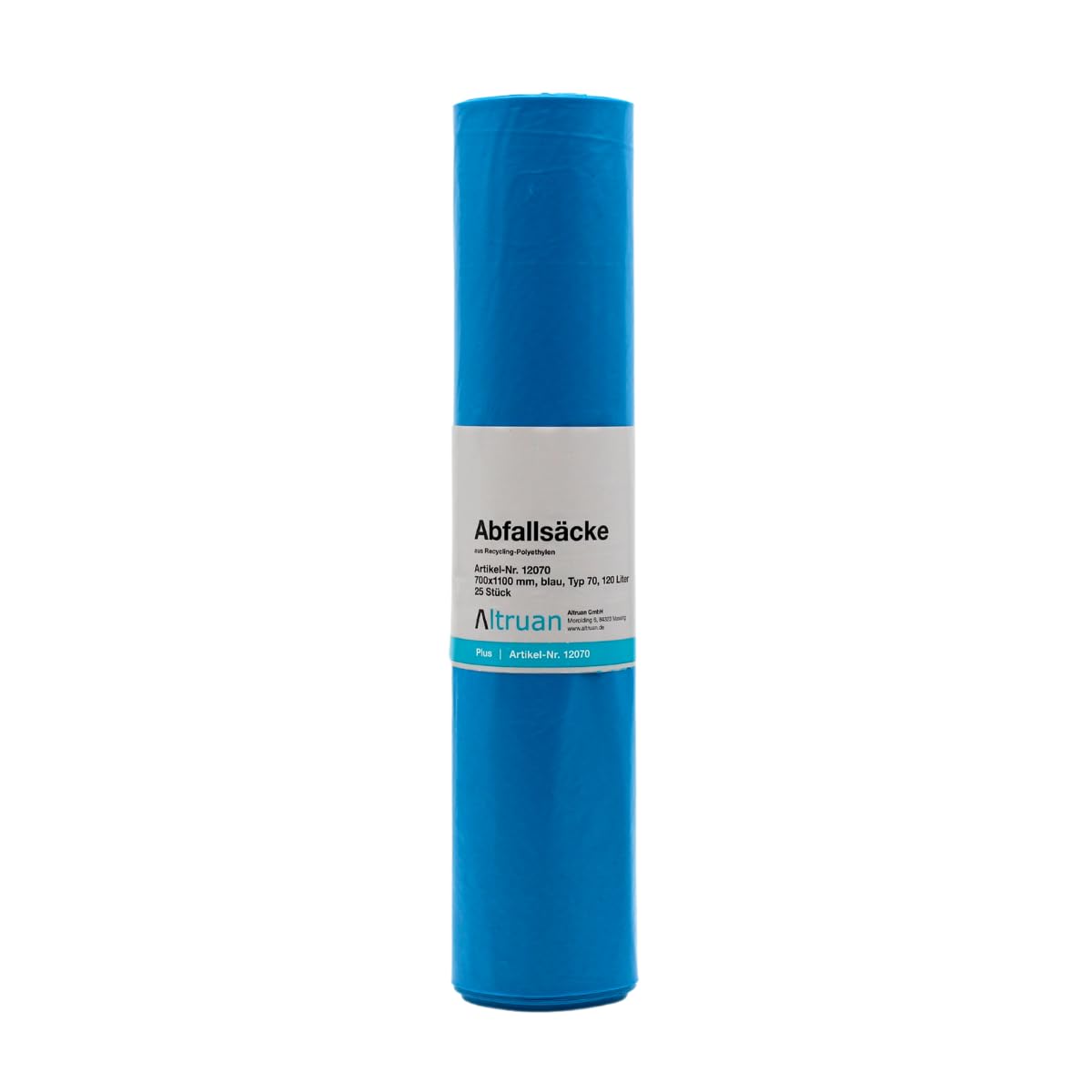 Sacchi Borsa della Spazzatura Altruan 120 Litri di Tipo 70, 12070 Premium, Blu