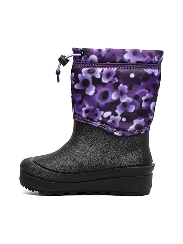 BOGS Unisex-Child Snow Shell Boots-Tropadelic Floral (Toddler/Little Big Kid)