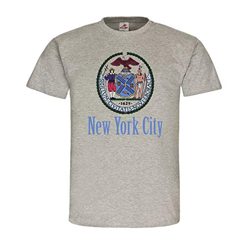 T-shirt New York City blason gris XL inscription Gotham City