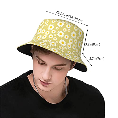 Daisy Flower Bucket Sun Hat For Men Women Summer Beach Packable Fisherman Cap #TOP2