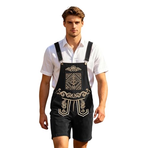 Lederhosen pour hommes pantalon cuir de vache résistant costume traditionnel