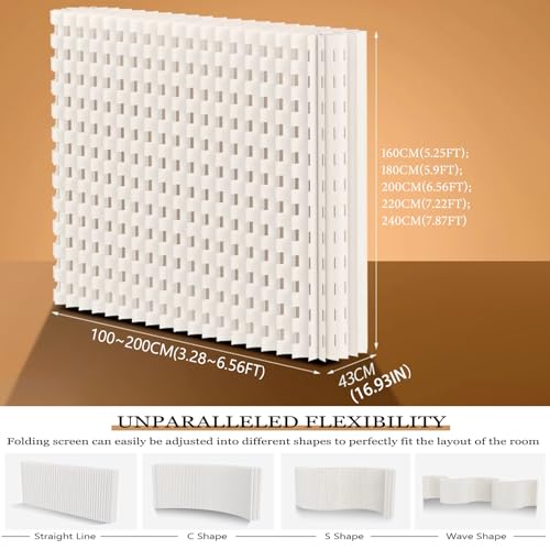 Écran de confidentialité pliable et rétractable de 2,7 m pour un aménagement modulable - 7