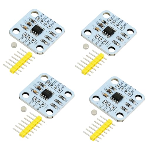 AYWHP 4 PCS 12bit Hochpräzision AS5600 magnetische Encoder magnetisches Induktionswinkelmesssensormodul,mit einem Magneten kommen,für Winkelmessung, Induktion, 12 Bit, hohe Präzision