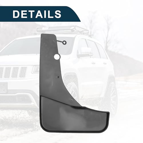 Image of Mud Flap Splash Guard for Jeep Grand Cherokee 2011-2022 Durable | Front & Rear Side Mudflaps with Mount Accessor 1 Set