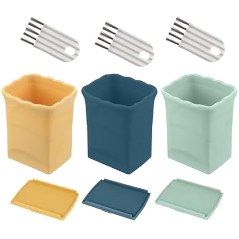 Kinberry 3PCS Mini Fruit Slicer Cup Cover