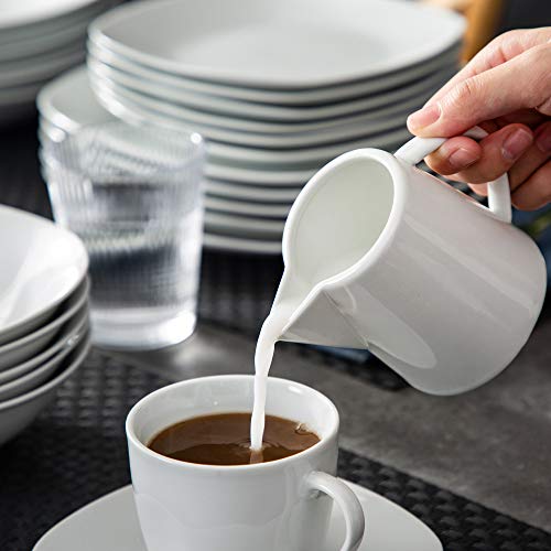 MALACASA, serie ELISA, Vajillas de Porcelana servicio de Cena Servicio de combinación de 100 piezas… - Imagen 4