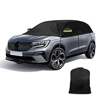 Opaltool Halbgarage Kompatibel mit Renault Austral 2022-2025, Autogarage Softtop Halbabdeckung mit verstellbaren Haken und reflektierenden Streifen Ohrenkappen