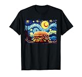 love Hamburger Food burger Van Gogh T-Shirt