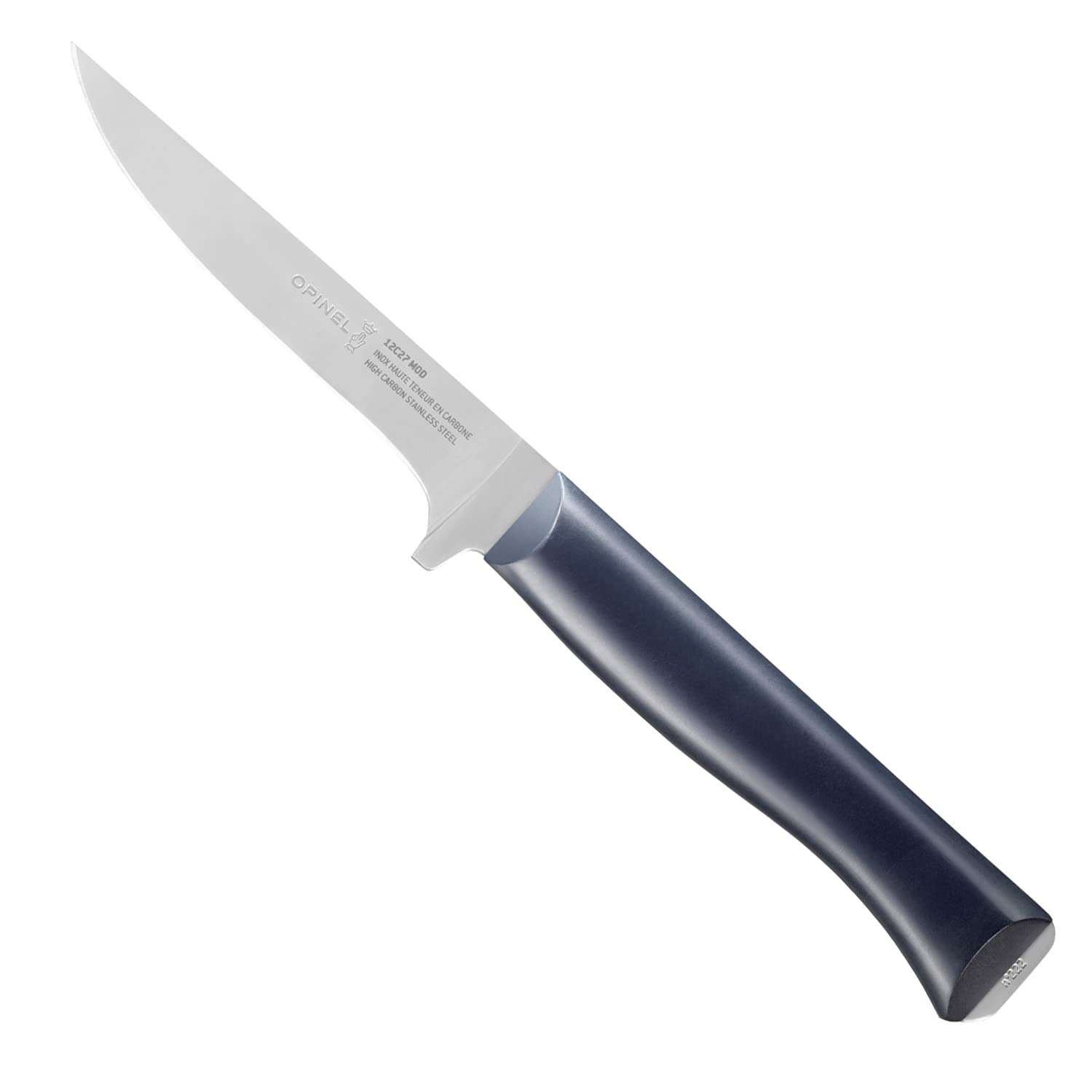 Opinel - N°222 Couteau Viande & Volaille Intempora - Lame 13 cm en Acier Inoxydable - Manche Polyoxyméthylène - Idéal pour Dénerver et Désosser - Garantie à Vie