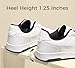 LUCKY STEP Men's Fashion Sneakers Lace Up Casual Low Top Anti-Slip Tennis Skateboard Basketball Walking Shoes(White,13)