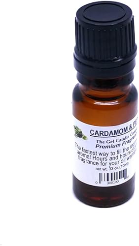 Cardamom and Pepper Fragrance Oil in Amber Glass with Built in Dropper Diffusers and Burners 10 ML/.33 OZ.