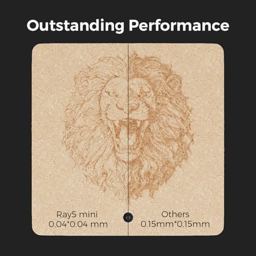 LONGER RAY5 Mini Laser Engraver, 12000mm/min High-Speed Cutter for Wood, Metal, Acrylic, Leather, DIY CNC, 140x130mm Engraving Area, WiFi, Emergency Stop Safety (2.5W) - Image 4