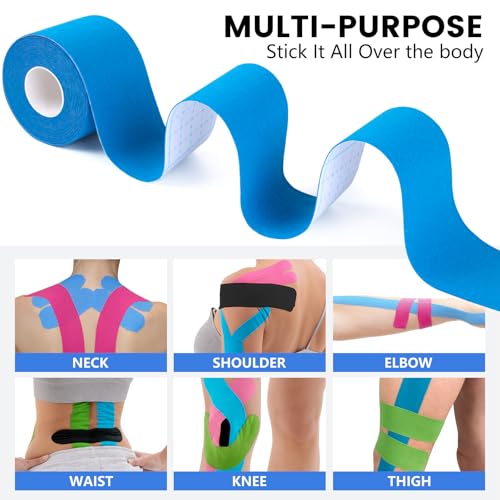 Nuitpy 5 Rolls Waterproof Kinesiology Tape thumb #3